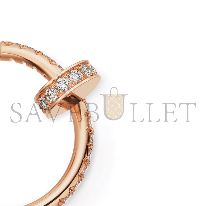Ca*t1er juste un clou hoop earrings small model paved ref. b8301429